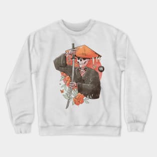 Samurai Skull - Floral Sword Death Gift Crewneck Sweatshirt